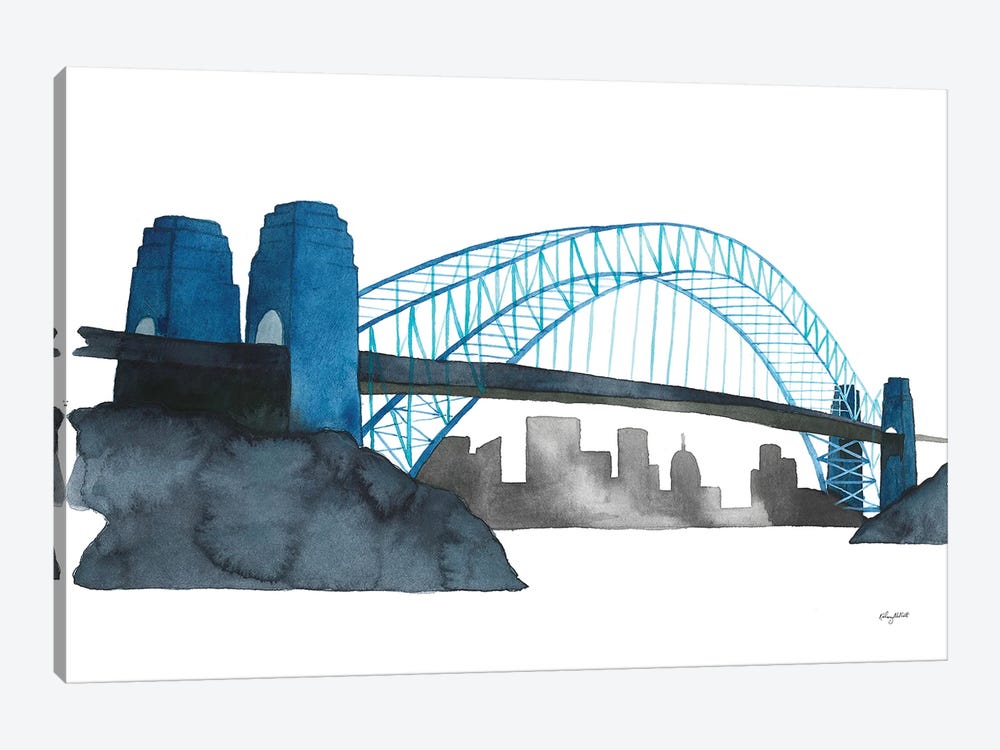 Sydney Harbor Bridge by Kelsey McNatt 1-piece Canvas Art Print