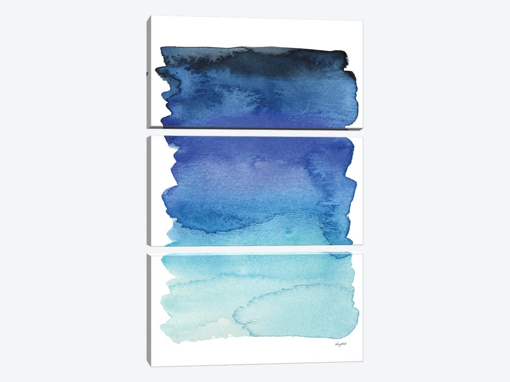 Blue Abstract IV by Kelsey McNatt 3-piece Canvas Art