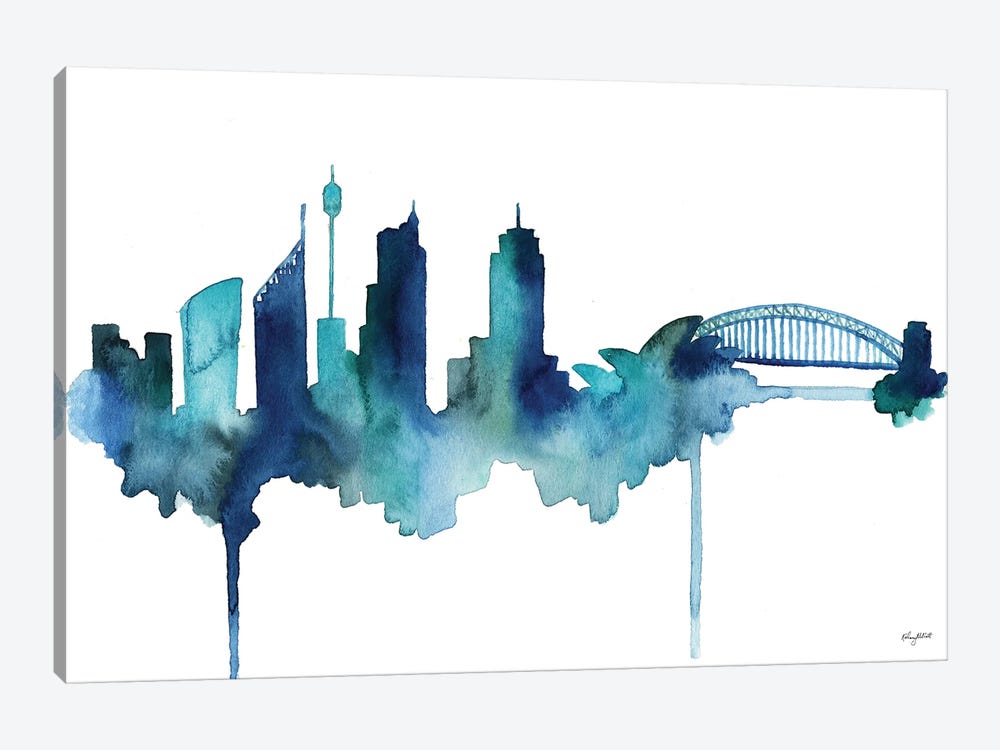 Sydney Skyline by Kelsey McNatt 1-piece Canvas Art Print