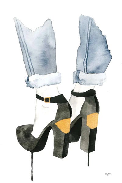 The Plated Heel by Kelsey McNatt framed wall art