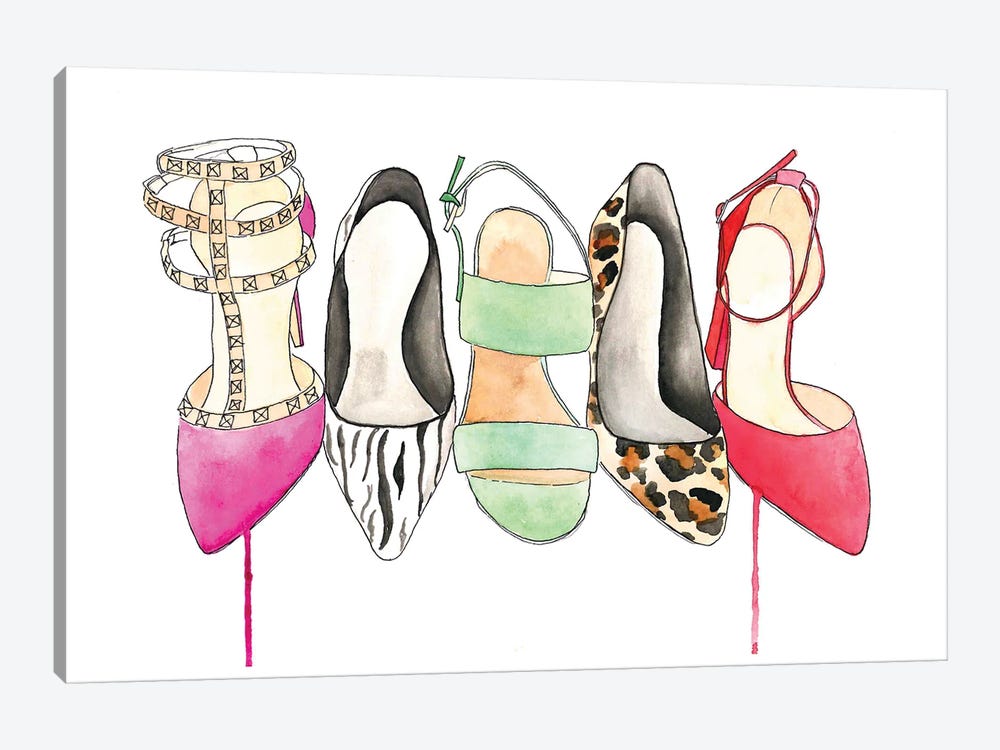 The Shoe Collection by Kelsey McNatt 1-piece Canvas Art