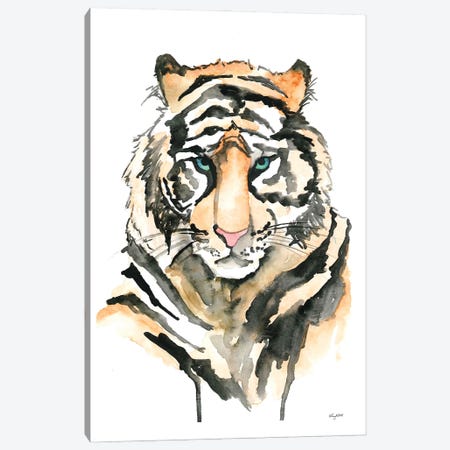 Tiger Canvas Print #KMT136} by Kelsey McNatt Canvas Art