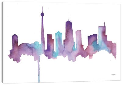 Toronto Skyline Canvas Art Print - Kelsey McNatt