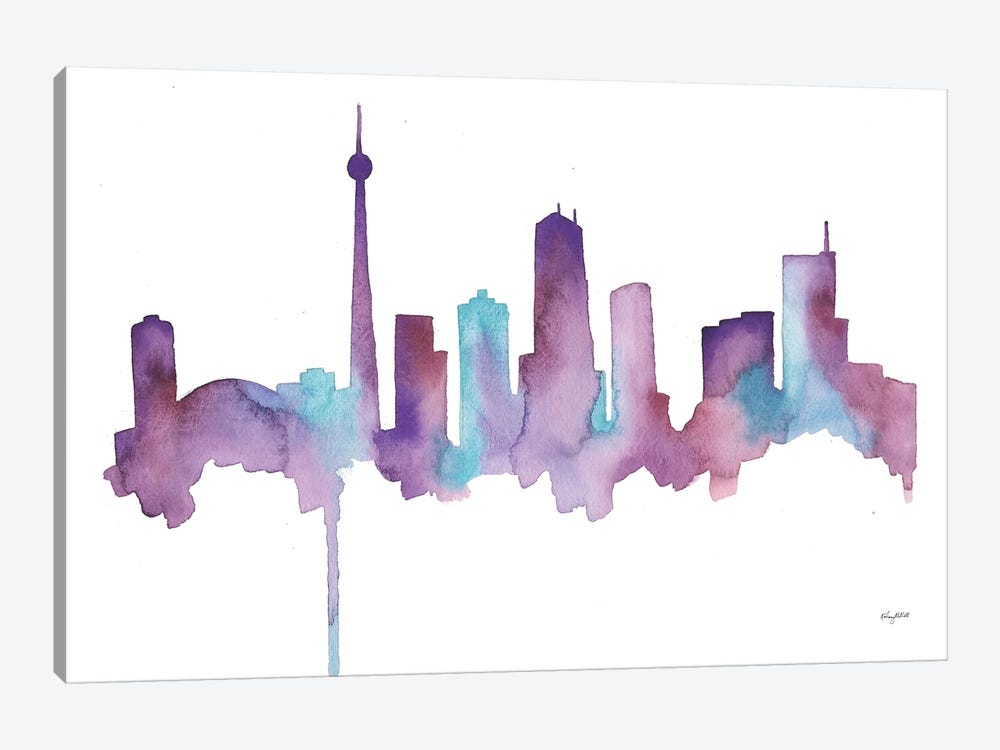 Toronto Skyline by Kelsey McNatt 1-piece Canvas Art