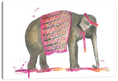 Tribal Elephant Canvas Art Print - Kelsey McNatt