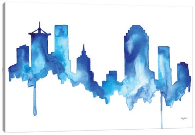 Tulsa Skyline Canvas Art Print - Kelsey McNatt