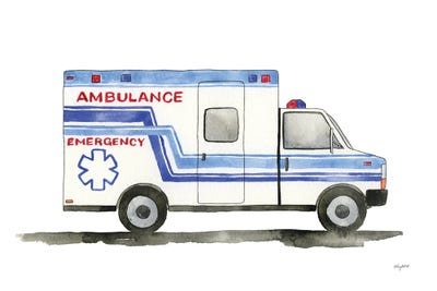 Ambulance by Kelsey McNatt framed wall art