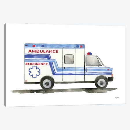 Ambulance Canvas Print #KMT145} by Kelsey McNatt Canvas Print