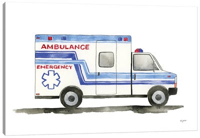 Ambulance Canvas Art Print - Kelsey McNatt