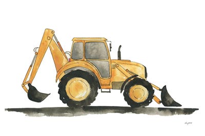 Backhoe by Kelsey McNatt multi panel art