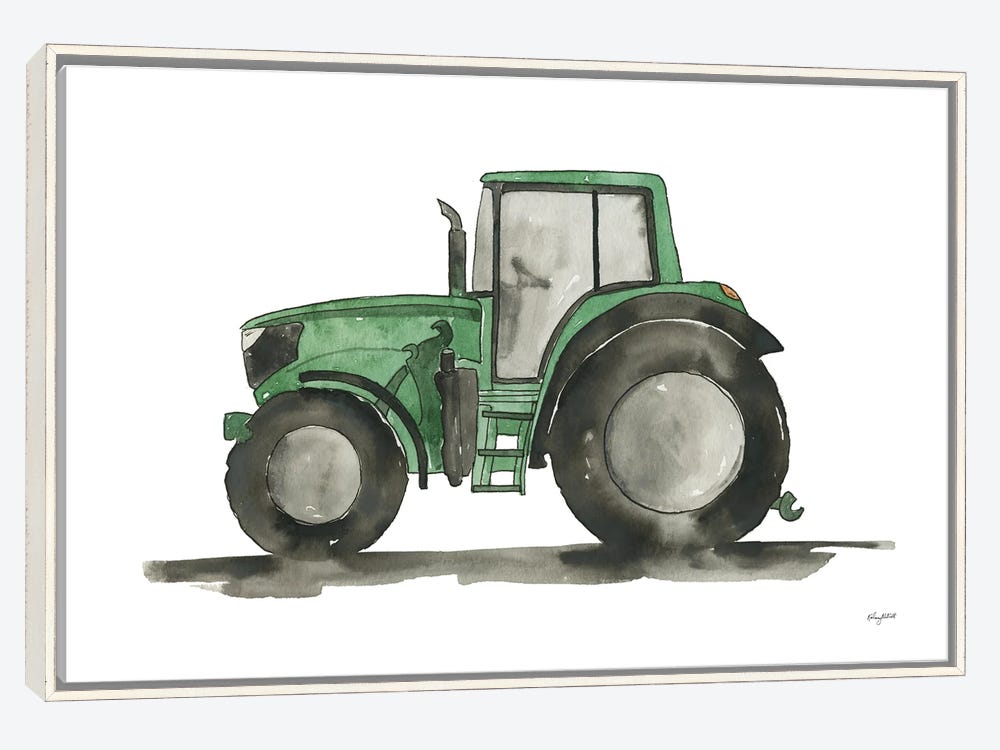 Paint one tractor stock illustration. Illustration of coloring