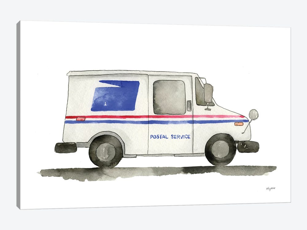 Mail Truck by Kelsey McNatt 1-piece Art Print