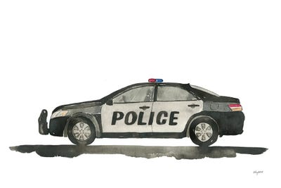 Police Car by Kelsey McNatt framed wall art