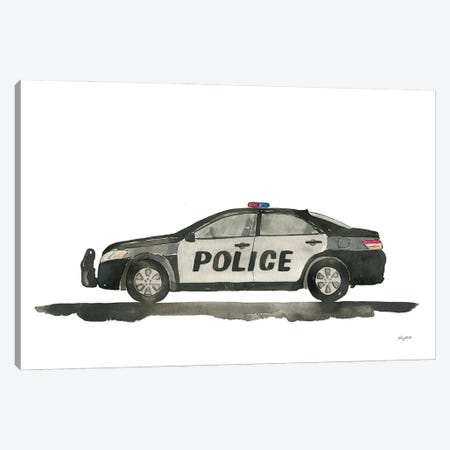 Police Car Canvas Print #KMT158} by Kelsey McNatt Canvas Art Print