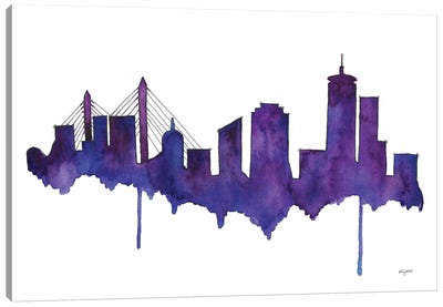 Boston Skyline Canvas Art Print - Kelsey McNatt