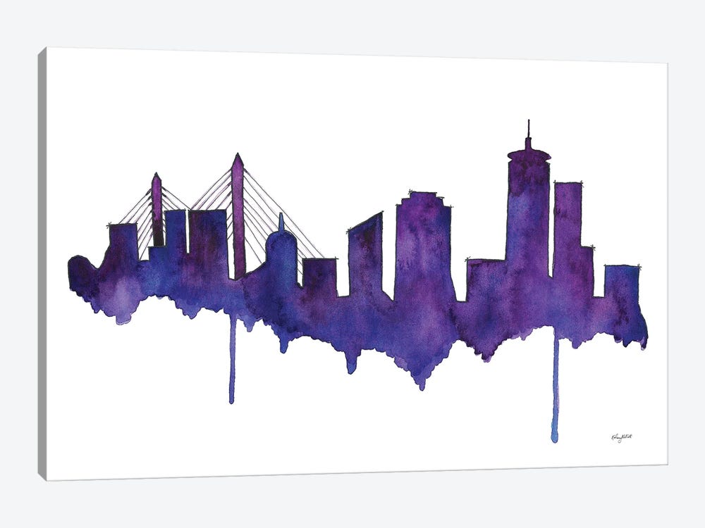 Boston Skyline by Kelsey McNatt 1-piece Art Print