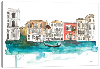 Venice Canals Canvas Art Print - Kelsey McNatt