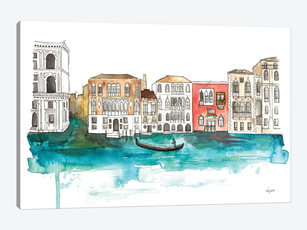 Venice Canals by Kelsey McNatt 1-piece Canvas Art