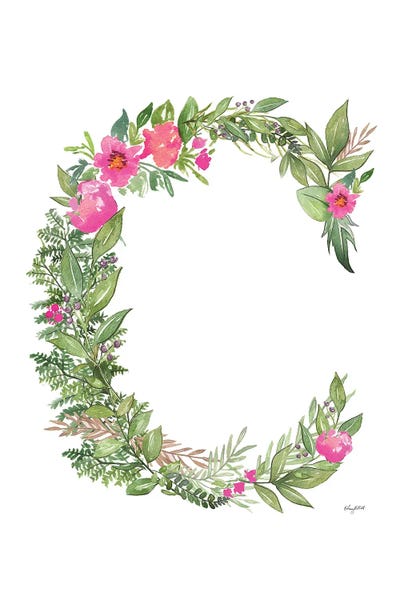 The Letter C: Botanical Letter C by Kelsey McNatt