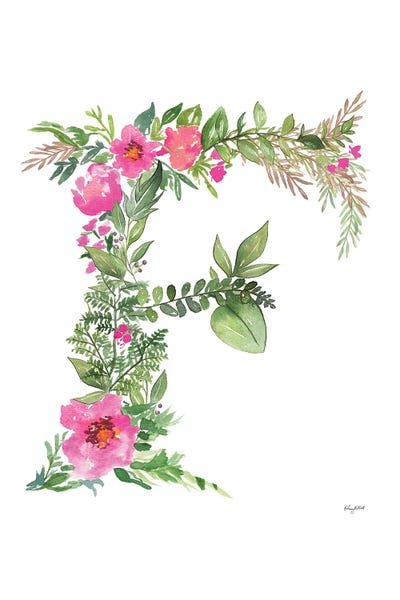 Botanical Letter F by Kelsey McNatt multi panel art