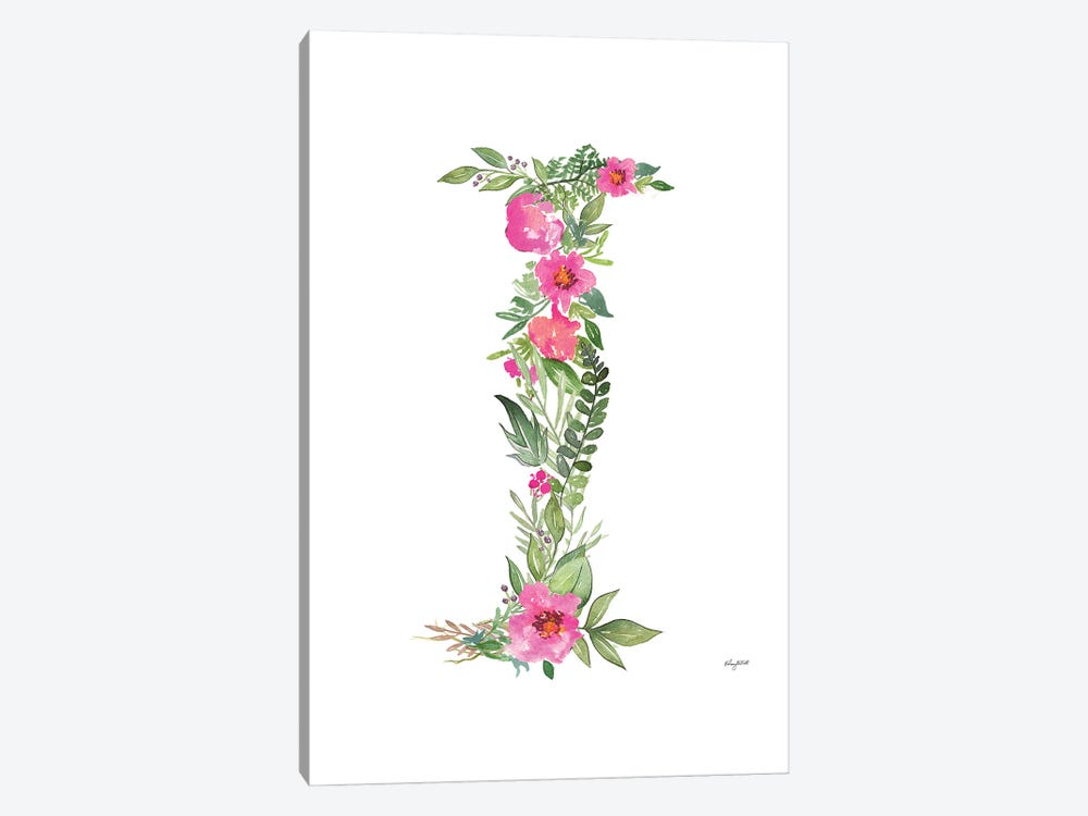 Botanical Letter I by Kelsey McNatt 1-piece Canvas Print