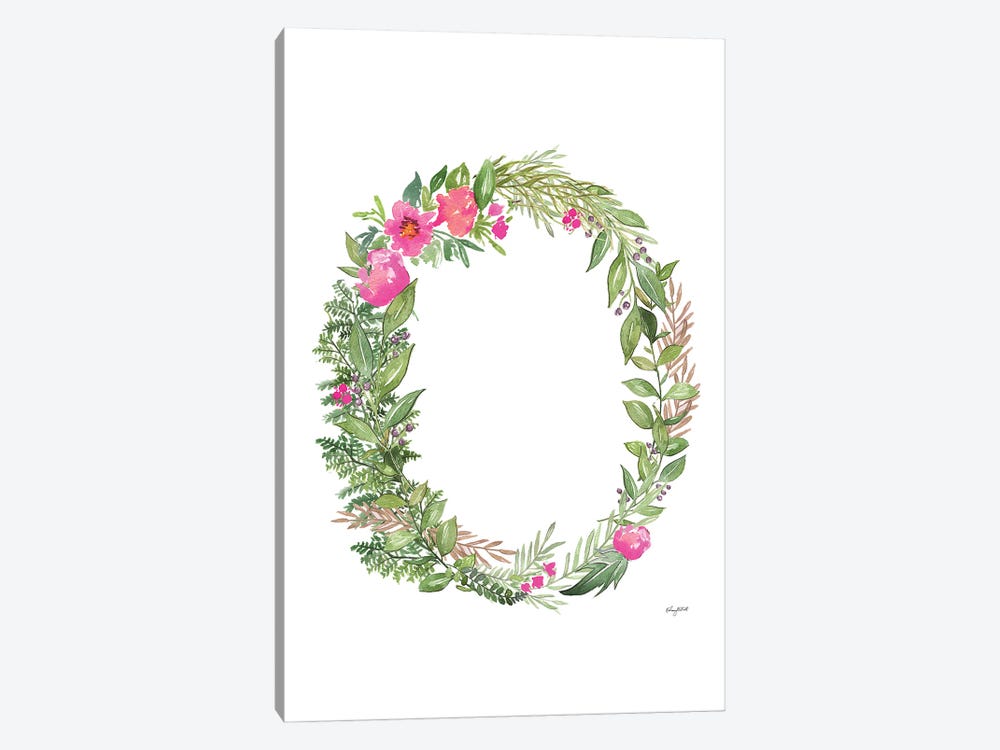 Botanical Letter O by Kelsey McNatt 1-piece Canvas Art