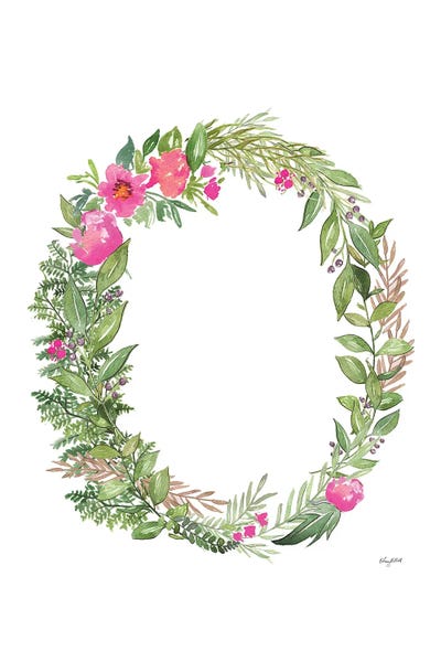 Alphabet: Botanical Letter O by Kelsey McNatt