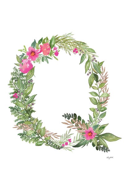 The Letter Q: Botanical Letter Q by Kelsey McNatt