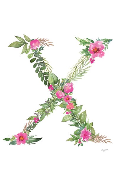 Alphabet: Botanical Letter X by Kelsey McNatt