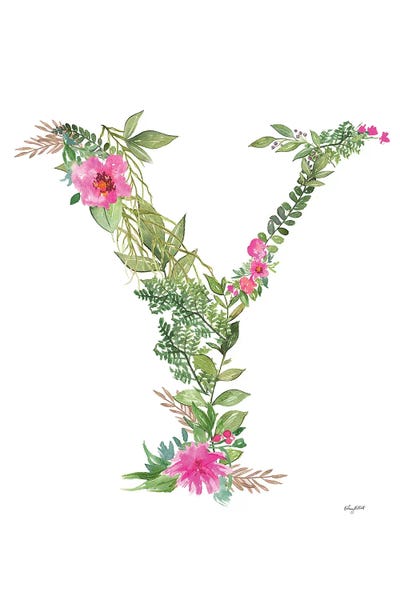 The Letter Y: Botanical Letter Y by Kelsey McNatt