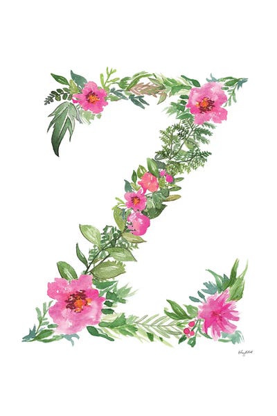 The Letter Z: Botanical Letter Z by Kelsey McNatt