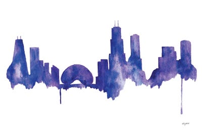 Chicago Skyline by Kelsey McNatt framed wall art