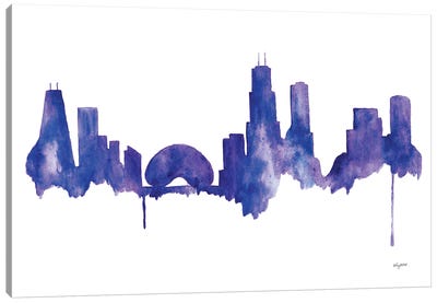 Chicago Skyline Canvas Art Print - Kelsey McNatt