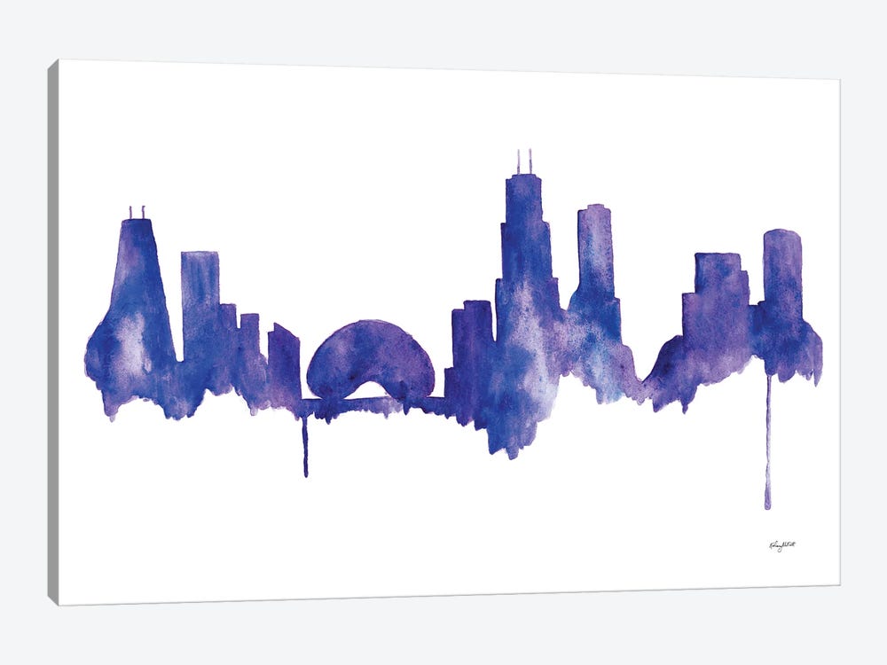Chicago Skyline by Kelsey McNatt 1-piece Canvas Art