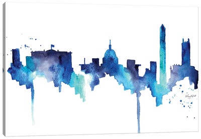 DC Skyline Canvas Art Print - Washington DC Skylines