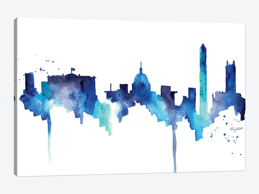 DC Skyline by Kelsey McNatt 1-piece Canvas Art