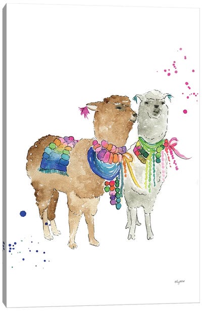 Drama Llama Canvas Art Print - Llama & Alpaca Art