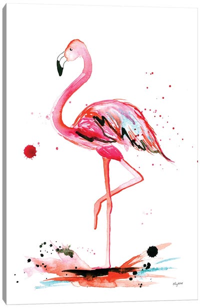 Flamingo Canvas Art Print - Kelsey McNatt