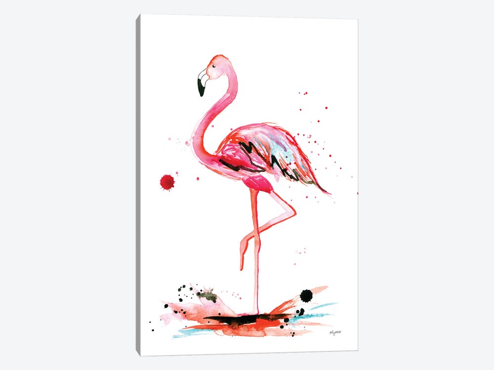 Flamingo by Kelsey McNatt 1-piece Canvas Print