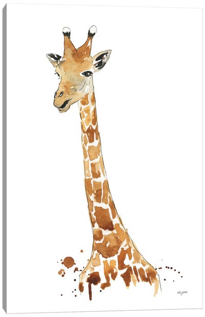 Giraffe Canvas Art Print - Kelsey McNatt