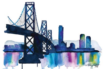 Bay Bridge by Kelsey McNatt framed wall art