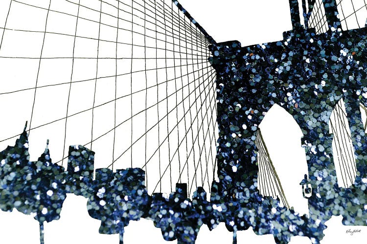 Glitter Brooklyn Bridge by Kelsey McNatt wall art
