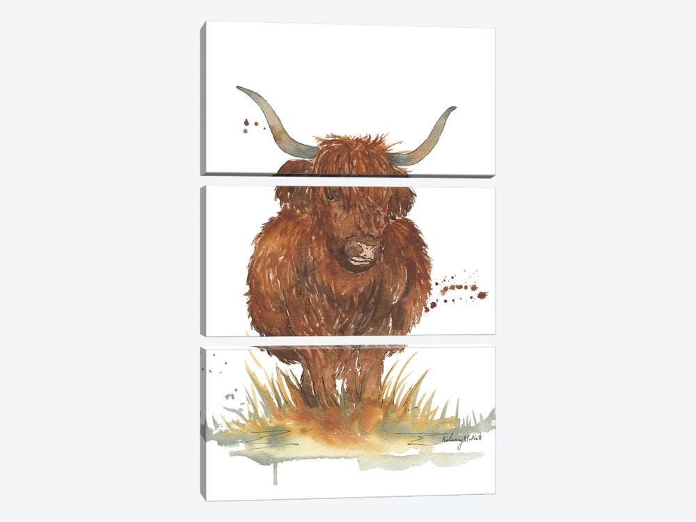 Highland Cow by Kelsey McNatt 3-piece Art Print