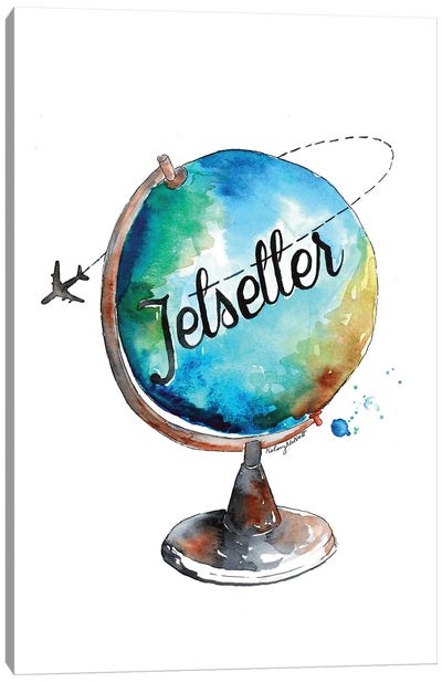 Jetsetter Canvas Art Print - Globes