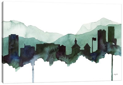Juneau Skyline Canvas Art Print - Alaska Art