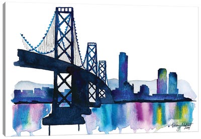 Bay Bridge Canvas Art Print - Kelsey McNatt