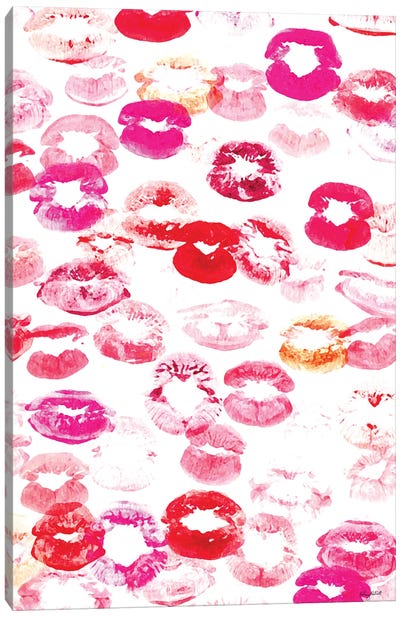 Kiss Canvas Art Print - Make-Up Art