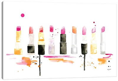 Lipstick Canvas Art Print - Make-Up Art