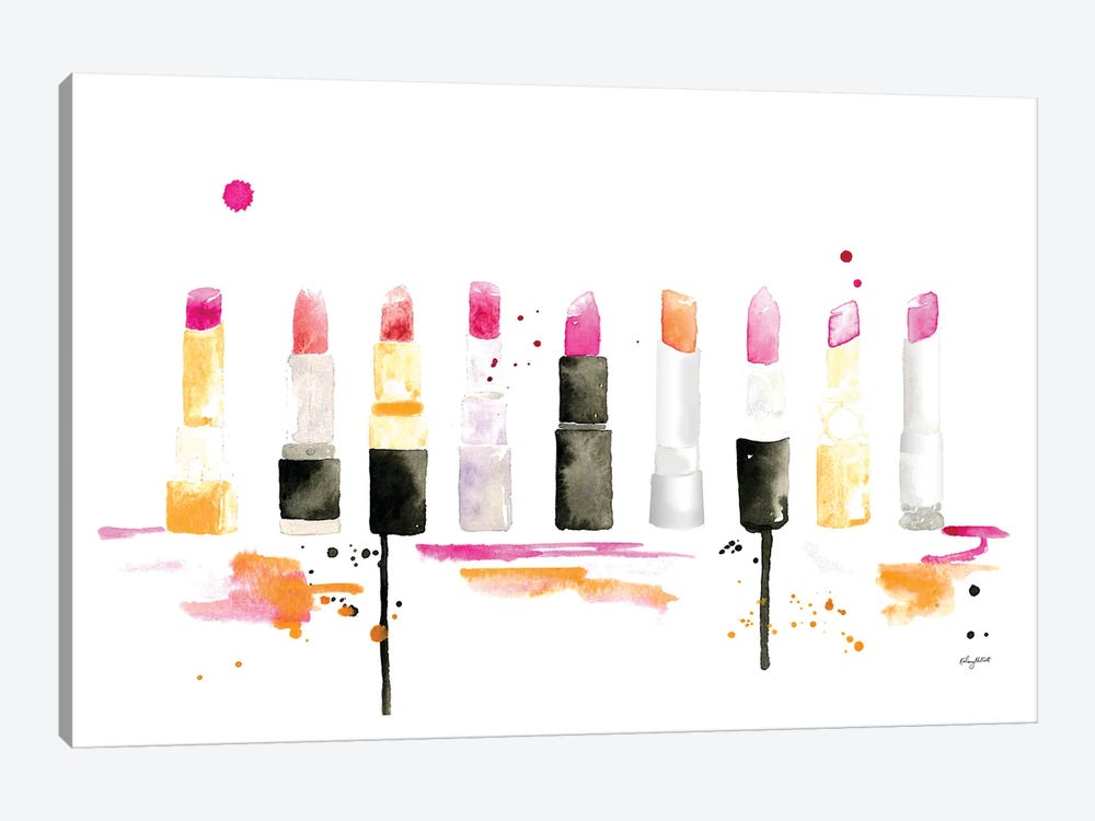 Lipstick by Kelsey McNatt 1-piece Canvas Art Print
