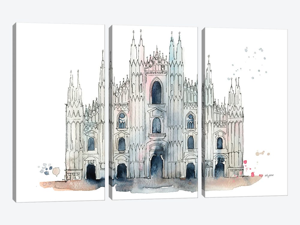 Milan Duomo by Kelsey McNatt 3-piece Canvas Artwork